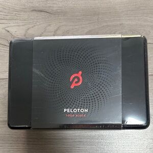 Peloton Black Foam Yoga Block with Red Logo